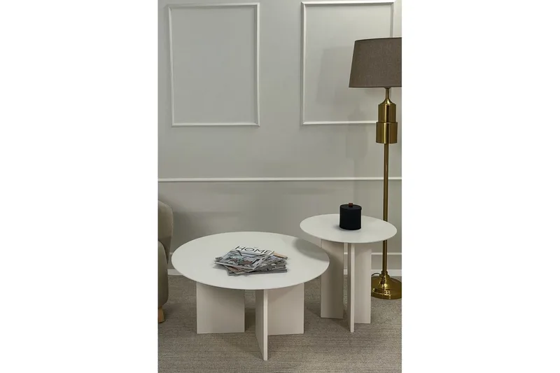 Soffbordssats Glenure Grädde - Grädde - Möbler - Bord & matgrupper - Soffbord