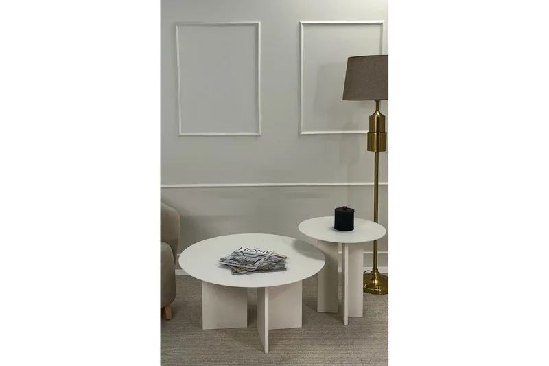 Soffbordssats Glenure Grädde - Grädde - Möbler - Bord & matgrupper - Soffbord