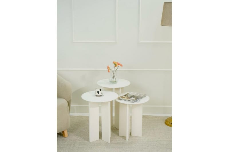 Soffbordssats Glenure Grädde - Grädde - Möbler - Bord & matgrupper - Soffbord