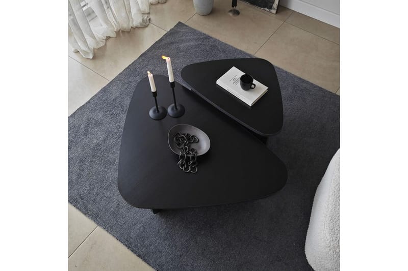 Soffbordssats Jewa Set Svart - Svart - Möbler - Bord & matgrupper - Soffbord