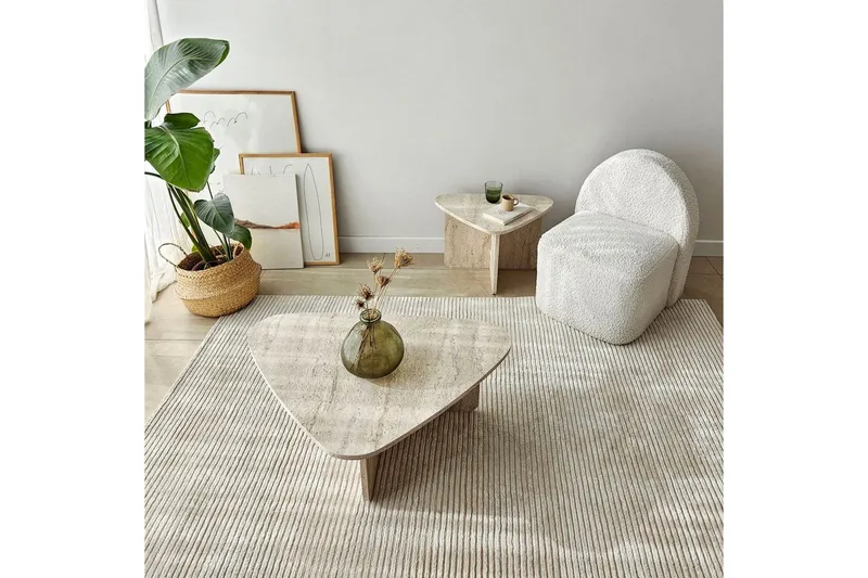 Soffbordssats Jewa Set Travertin - Travertin - Möbler - Bord & matgrupper - Soffbord