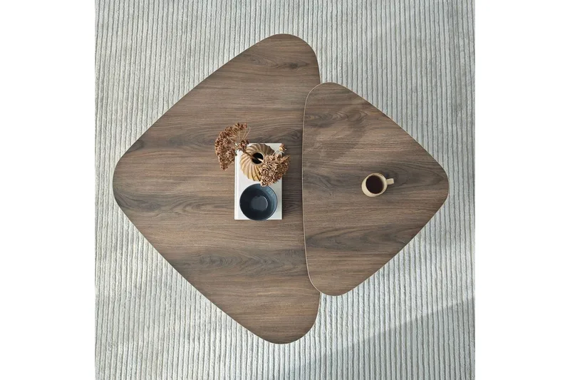 Soffbordssats Jewa Set Valnöt - Valnöt - Möbler - Bord & matgrupper - Soffbord