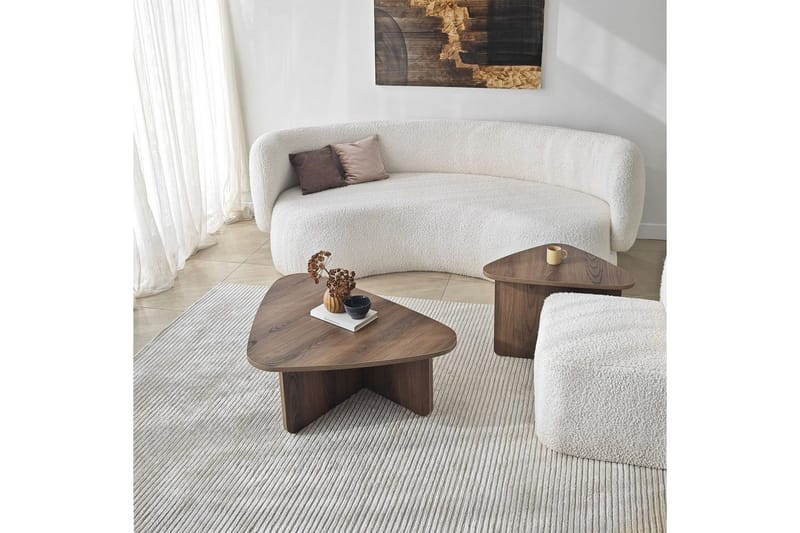 Soffbordssats Jewa Set Valnöt - Valnöt - Möbler - Bord & matgrupper - Soffbord