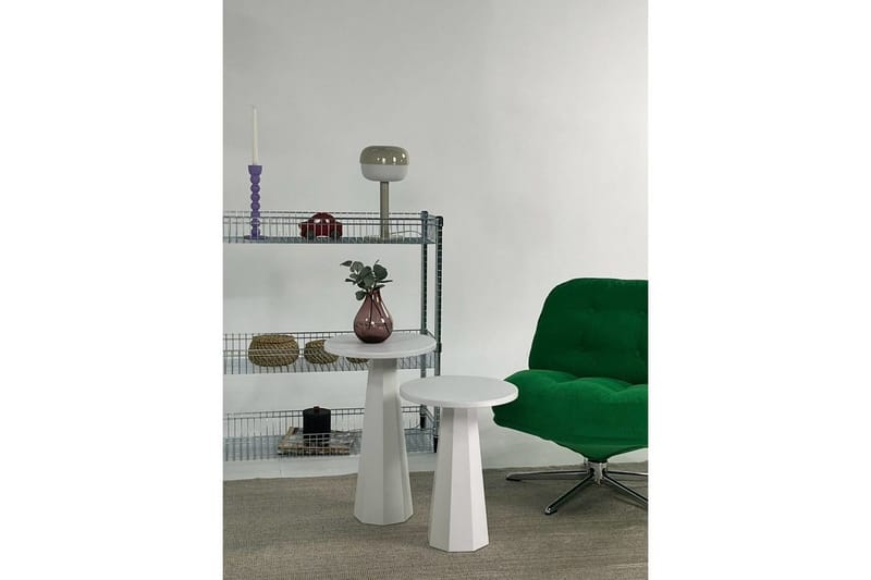 Soffbordssats Miu Dual Vit - Vit - Möbler - Bord & matgrupper - Soffbord