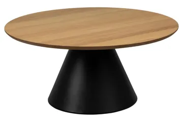 Soli Ø85 cm Runt Soffbord i Målat Trä - Brun - Möbler - Bord & matgrupper - Soffbord