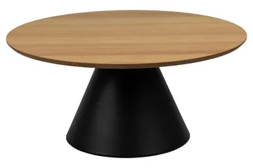 Soli Ø85 cm Runt Soffbord i Målat Trä - Brun - Möbler - Bord & matgrupper - Soffbord