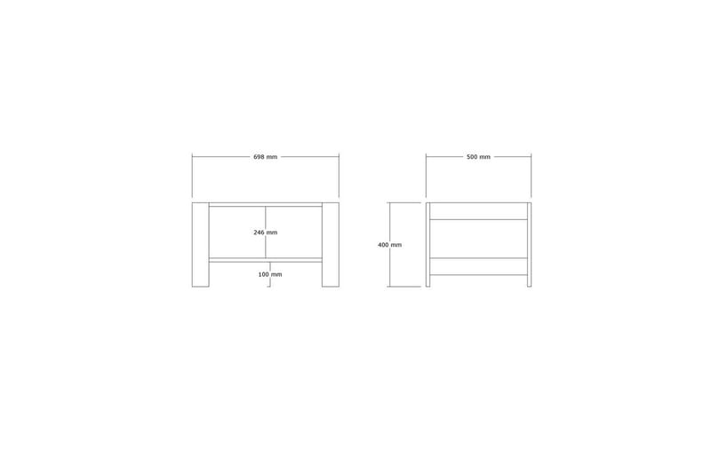 Sorin Soffbord 69,8 cm - Valnöt - Möbler - Bord & matgrupper - Soffbord