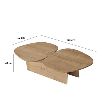 Sovranor Soffbord 125 cm - Safir Ek - Möbler - Bord & matgrupper - Soffbord