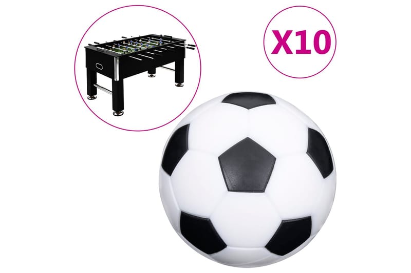 Fotbollar för fotbollsbord 10 st 32 mm ABS - Fotbollsbord