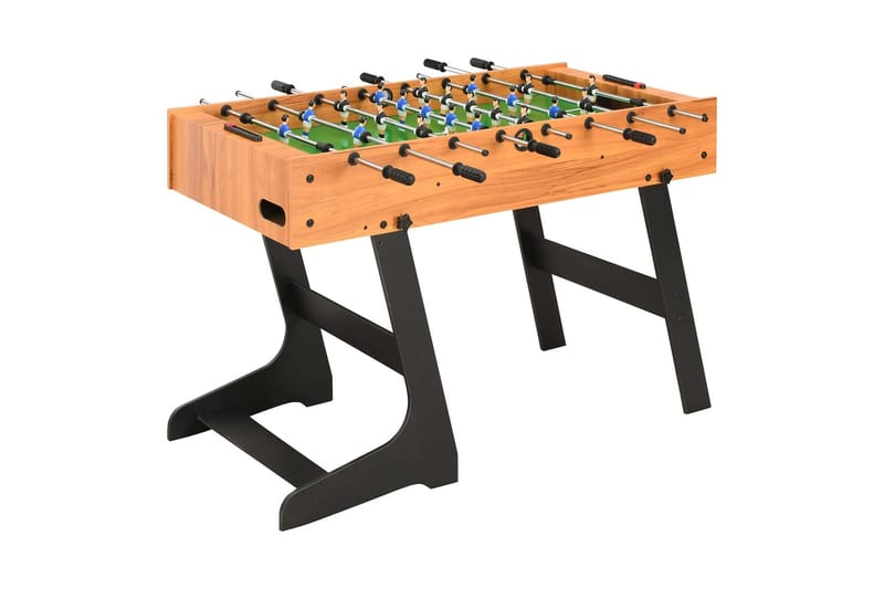 Fotbollsbord hopfällbart 121x61x80 cm ljusbrun - Brun - Fotbollsbord