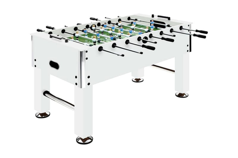 Fotbollsbord stål 60 kg 140x74,5x87,5 cm vit - Vit - Fotbollsbord
