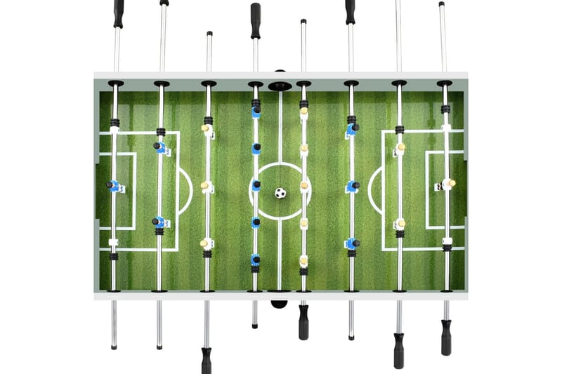 Fotbollsbord stål 60 kg 140x74,5x87,5 cm vit - Vit - Fotbollsbord