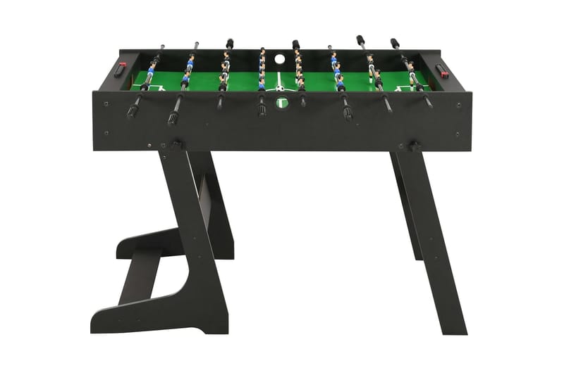 Fotbollsbord hopfällbart 121x61x80 cm svart - Svart - Fotbollsbord