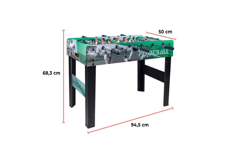 Spelbord Fotboll - Svart|Grön - Fotbollsbord