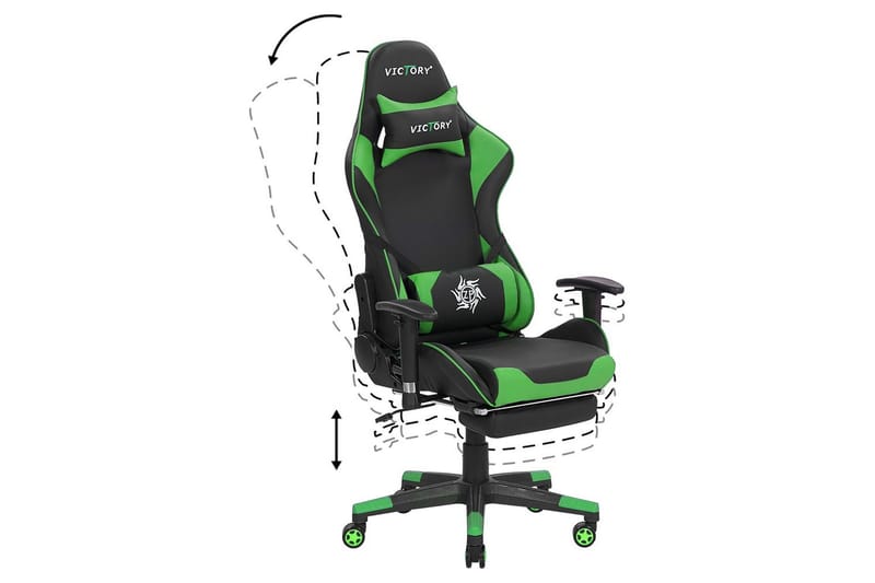 Gamingstol Victory Svart/Grön - Svart/Grön - Möbler - Bord & matgrupper - Spelbord - Pokerbord