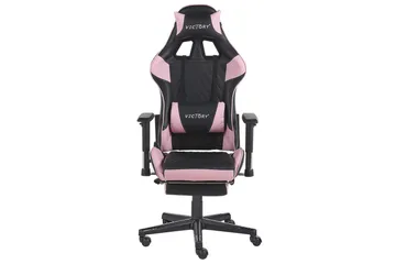 Gamingstol Victory Svart/Rosa - Svart/Rosa - Möbler - Stolar & fåtöljer - Gamingstol