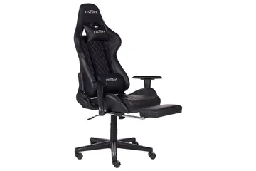 Gamingstol Victory Svart/Vit - Svart/Vit - Möbler - Stolar & fåtöljer - Gamingstol