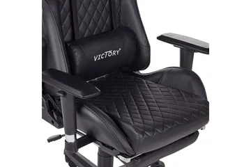 Gamingstol Victory Svart/Vit - Svart/Vit - Möbler - Stolar & fåtöljer - Gamingstol