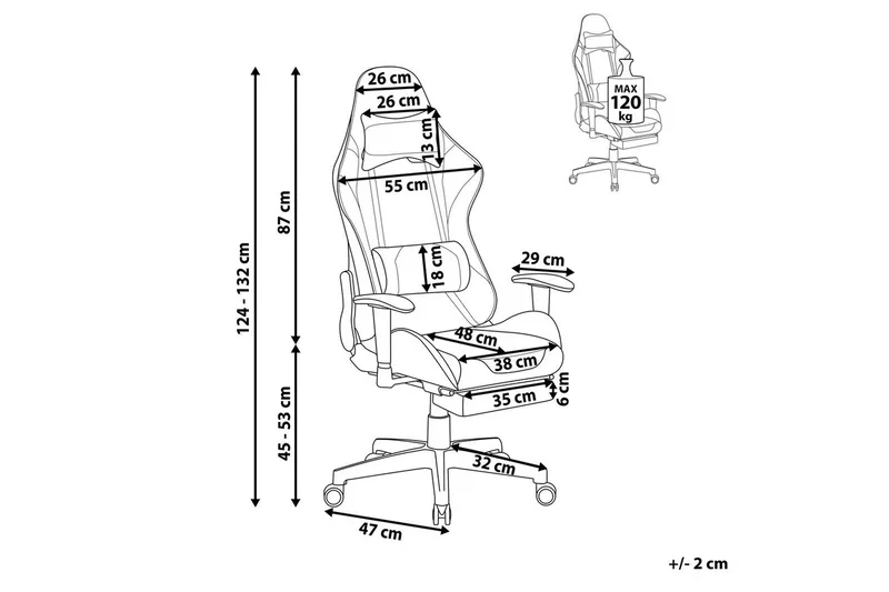 Gamingstol Victory Svart/Vit - Svart/Vit - Möbler - Bord & matgrupper - Spelbord - Pokerbord