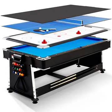 Stort multi spelbord 4-i-1 | Med matbordsskiva | 203 x 111cm - Möbler - Bord & matgrupper - Spelbord - Multi spelbord & kombibord