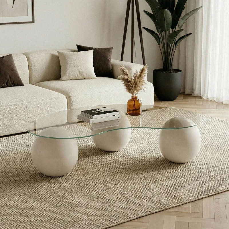 Sphere Ovalt Soffbord i Glas - Klar - Möbler - Bord & matgrupper - Soffbord