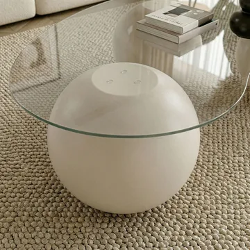Sphere Ovalt Soffbord i Glas - Klar - Möbler - Bord & matgrupper - Soffbord