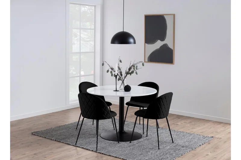 Stabby Matbord 110x110 cm Rund - Vit - Möbler - Bord & matgrupper - Matbord & köksbord