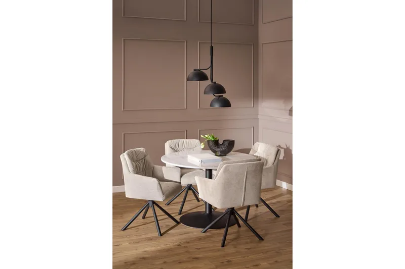 Stabby Matbord 110x110 cm Rund - Vit - Möbler - Bord & matgrupper - Matbord & köksbord