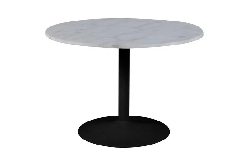 Stabby Matgrupp Rund 110 cm + 4 st Matstolar - Svart/Vit/Beige - Möbler - Bord & matgrupper - Matgrupper