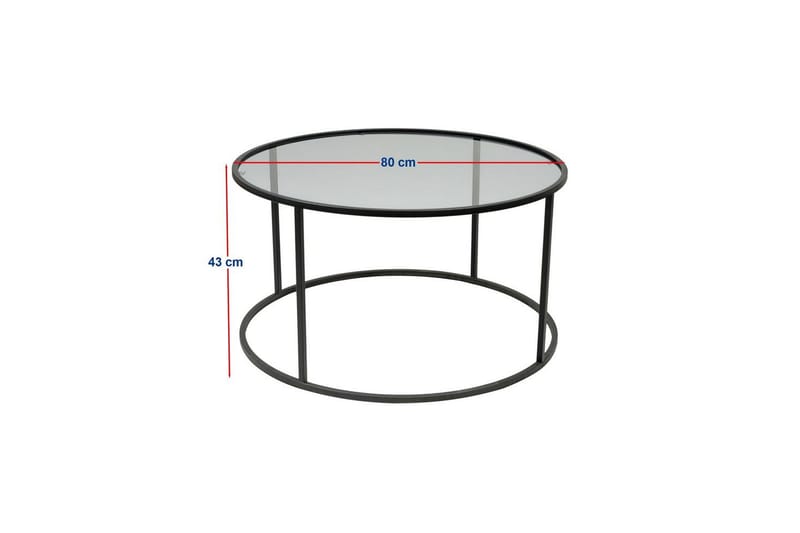 Startis Soffbord 80 cm - Svart - Möbler - Bord & matgrupper - Soffbord