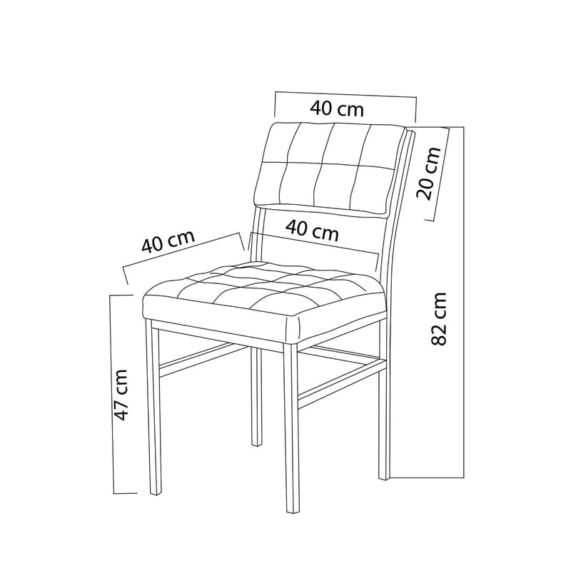 Stedum Matgrupp Bord 70 cm + 2 Stolar - Marinblå Och Svart - Möbler - Bord & matgrupper - Matgrupper