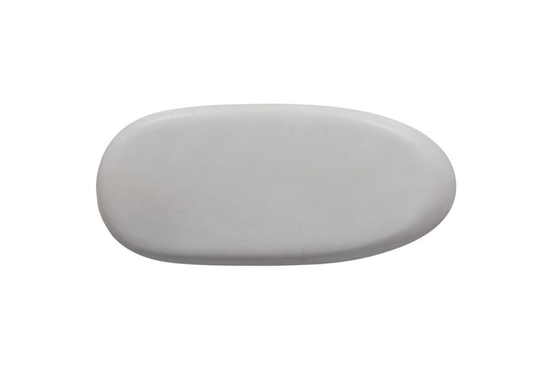 Sten Ovalt Soffbord i Sten med Organisk Stenform - Vit - Möbler - Bord & matgrupper - Soffbord