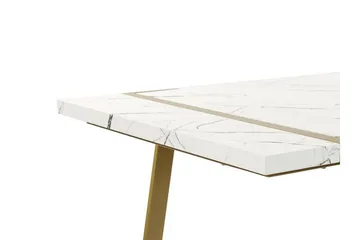 Stensby Matbord 90x200 cm - Vit/Guld - Möbler - Bord & matgrupper - Matbord & köksbord