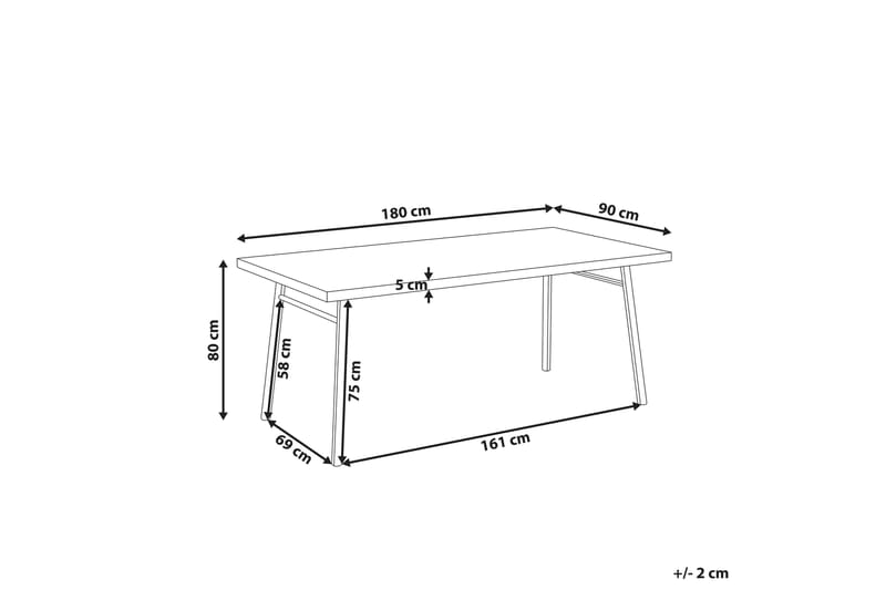 Stensville Matbord 90x90 cm - Ljusbrun/Svart - Möbler - Bord & matgrupper - Matbord & köksbord