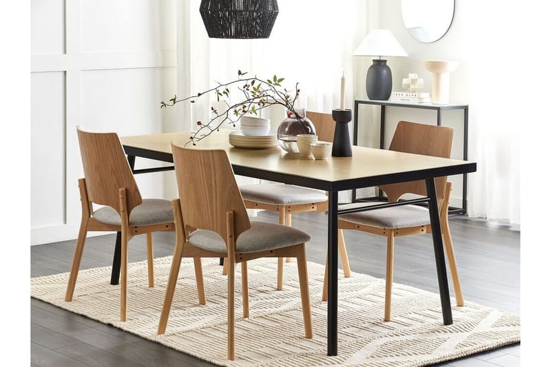 Stensville Matbord 90x90 cm - Ljusbrun/Svart - Möbler - Bord & matgrupper - Matbord & köksbord