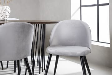 Stonaro Matgrupp  220 cm Rektangulär med 6 Sedavi stolar - Grå - Möbler - Bord & matgrupper - Matgrupper