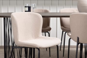 Stone Matbord 220x100x74 cm Oval med 4 Modesto Matstol - Möbler - Bord & matgrupper - Matgrupper