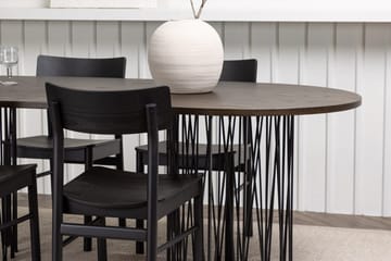 Stone Matbord 220x100x74 cm Oval med 4 Montros Matstol - Möbler - Bord & matgrupper - Matgrupper