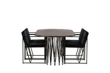 Stone Matbord 220x100x74 cm Oval med 4 Richmond Matstol - Möbler - Bord & matgrupper - Matgrupper