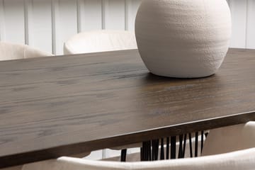 Stone Matbord 220x100x74 cm Oval med 6 Berit Karmstol Sammet med Armstöd - Möbler - Bord & matgrupper - Matgrupper