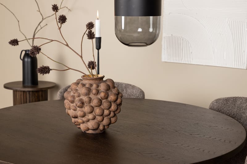 Stone Matgrupp 120 cm Rund med 4 Modesto stolar - Beige - Möbler - Bord & matgrupper - Matgrupper