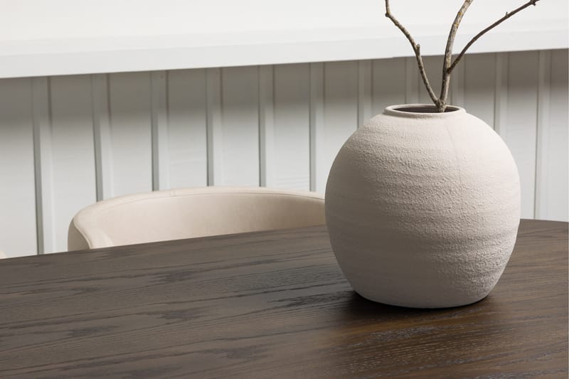 Stone Matgrupp 220 cm Oval med 4 Simrishamn stolar - Beige - Möbler - Bord & matgrupper - Matgrupper