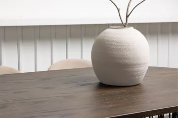 Stone Matgrupp 220 cm Rektangulär med 6 Velvet stolar - Beige - Möbler - Bord & matgrupper - Matgrupper
