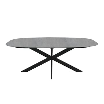 Stort Rektangulärt Matbord 200 cm i Metall med Betongutseende - Grå - Möbler - Bord & matgrupper - Matbord & köksbord