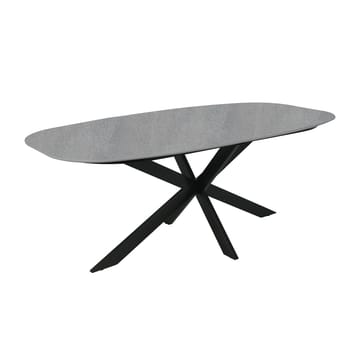 Stort Rektangulärt Matbord 200 cm i Metall med Betongutseende - Grå - Möbler - Bord & matgrupper - Matbord & köksbord