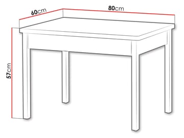 Storys Matbord 80x57 cm - Beige, ek - Möbler - Bord & matgrupper - Matbord & köksbord