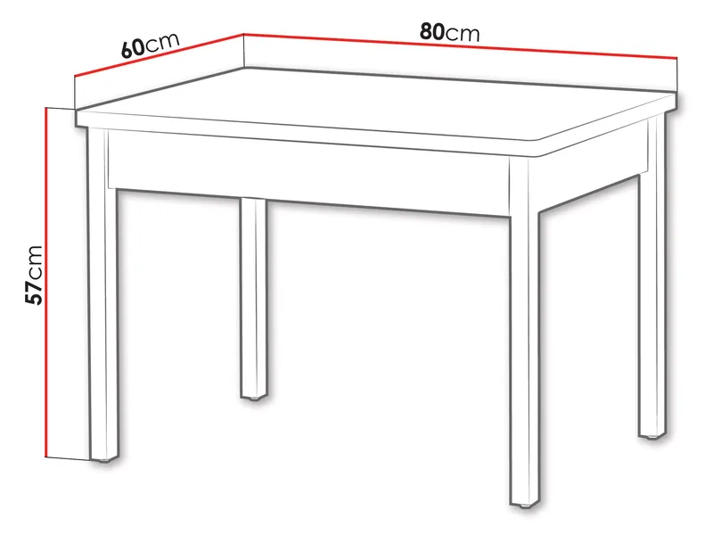 Storys Matbord 80x57 cm - Beige, ek - Möbler - Bord & matgrupper - Matbord & köksbord