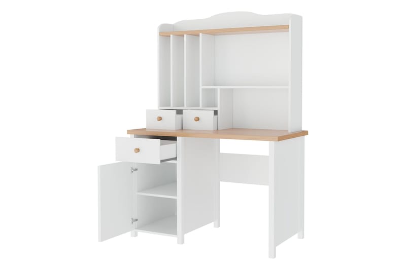 Storys Sminkbord 110x52 cm med Förvaring och Lådor i Trä - Vit - Möbler - Bord & matgrupper - Sminkbord & toalettbord
