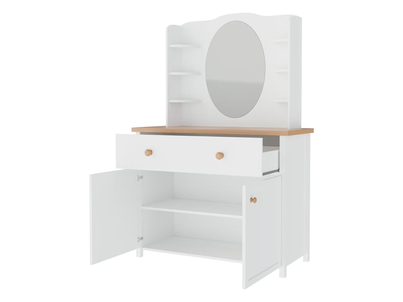 Storys sminkbord - Beige, ek - Möbler - Bord & matgrupper - Sminkbord & toalettbord