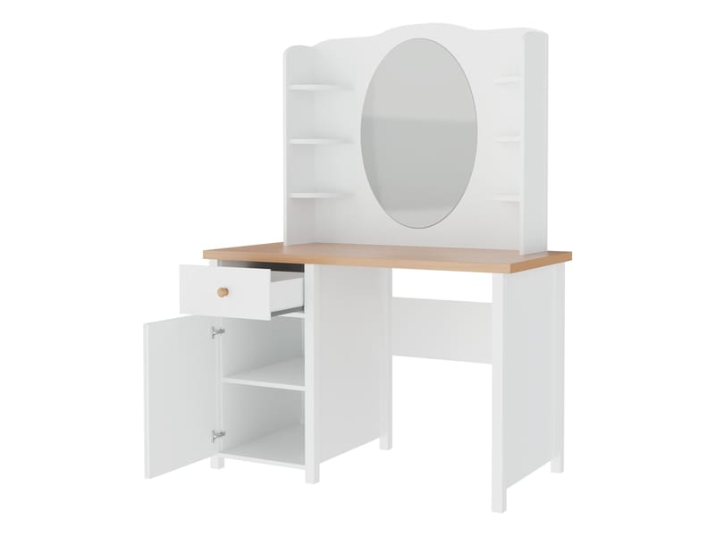 Storys sminkbord - Beige, ek - Möbler - Bord & matgrupper - Sminkbord & toalettbord